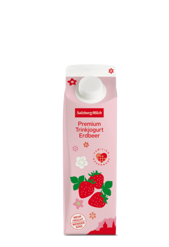 Premium Trinkjogurt Erdbeer von Salzburg Milch